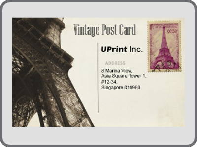 Vintage style postcards